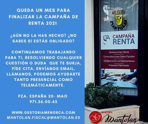 Asesoría fiscal Maó