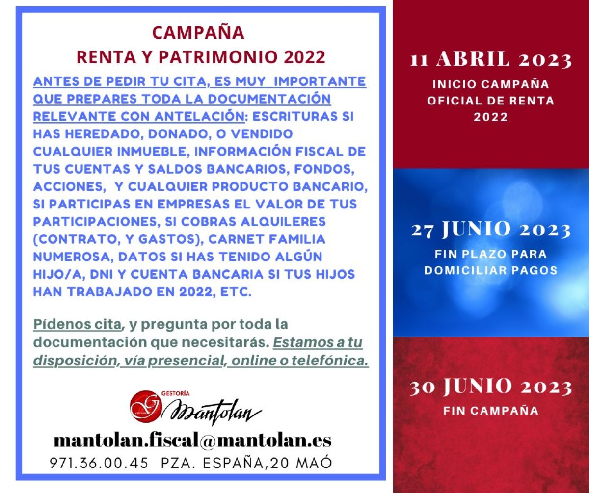 Renta y patrimonio 2022