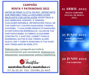 Renta y patrimonio 2022