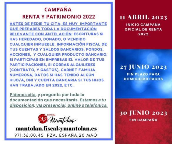 Renta y patrimonio 2022