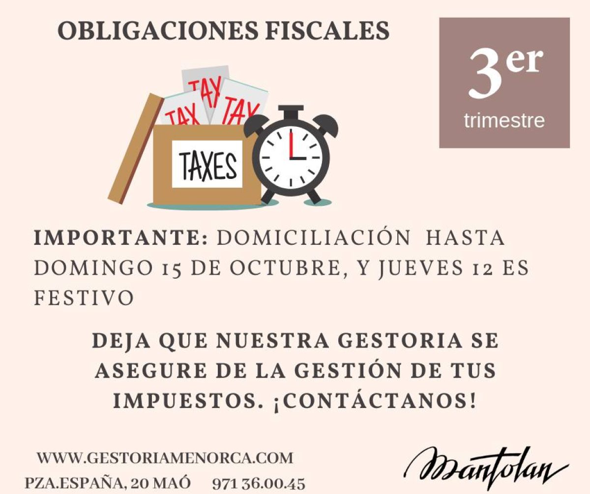 Asesoría fiscal Menorca