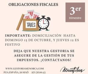 Asesoría fiscal Menorca