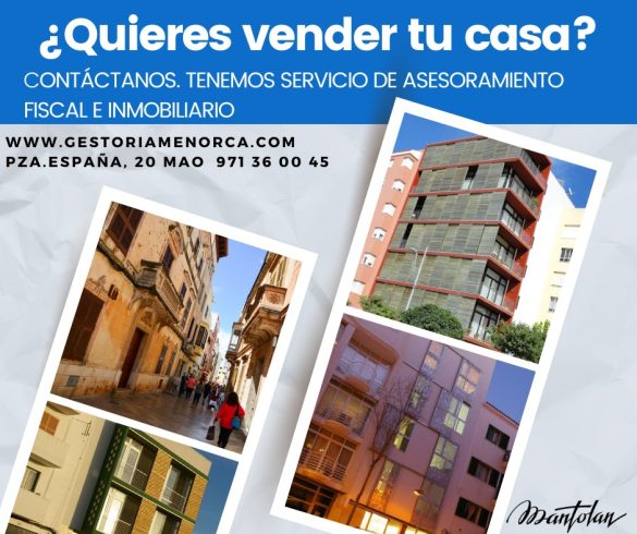 Asesoría inmobiliaria Menorca