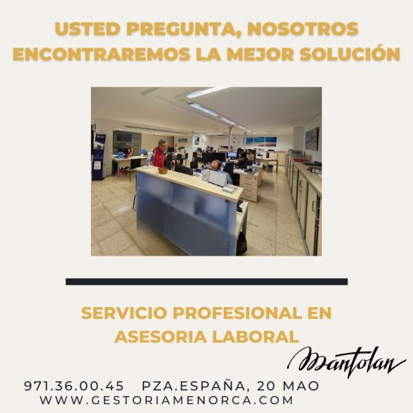 Asesoría laboral Menorca