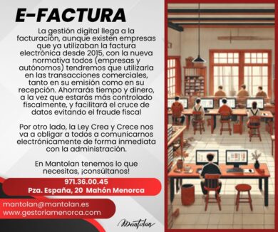 Factura electrónica Menorca