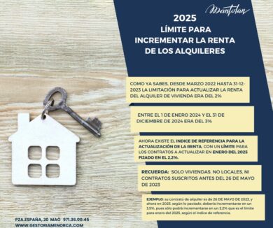 Renta alquileres Menorca